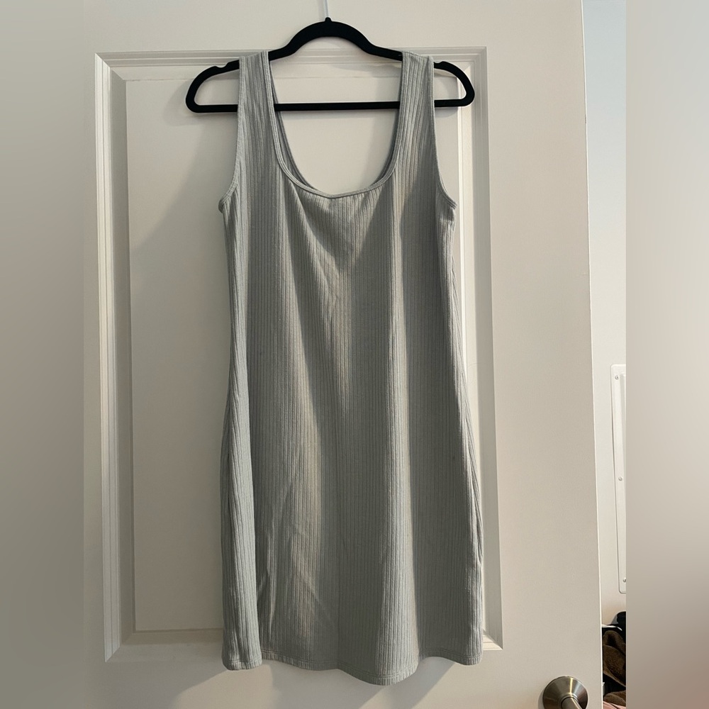 Abercrombie & Fitch Green Sleeveless Mini Slip Dress